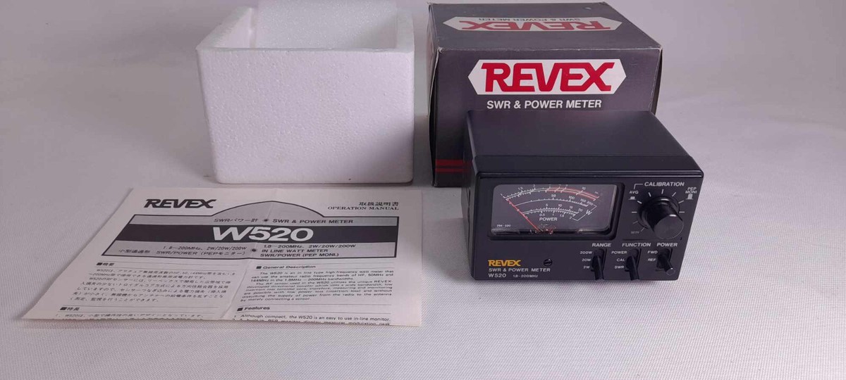 1028 REVEX SWR•電力計 W540 140-525MHz 200W SWR & Watt meter 140-525 MHz. 5/20/200W