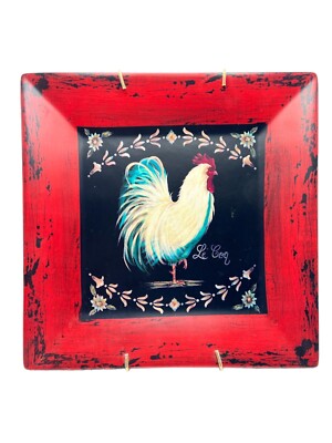 Grace Pullen Design Plate  Le Coq  by Wide-Eyed Designs Wall Hanging JAUC