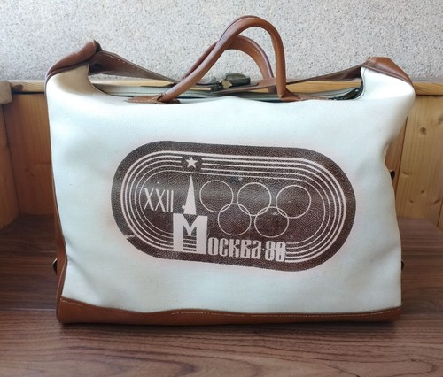 Vintage bag with Olympic games symbols 1980 Moscow