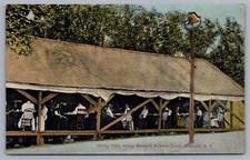 Dining Tent Young Women’s Summer Camp Altamont NY Albany County Postcard H14