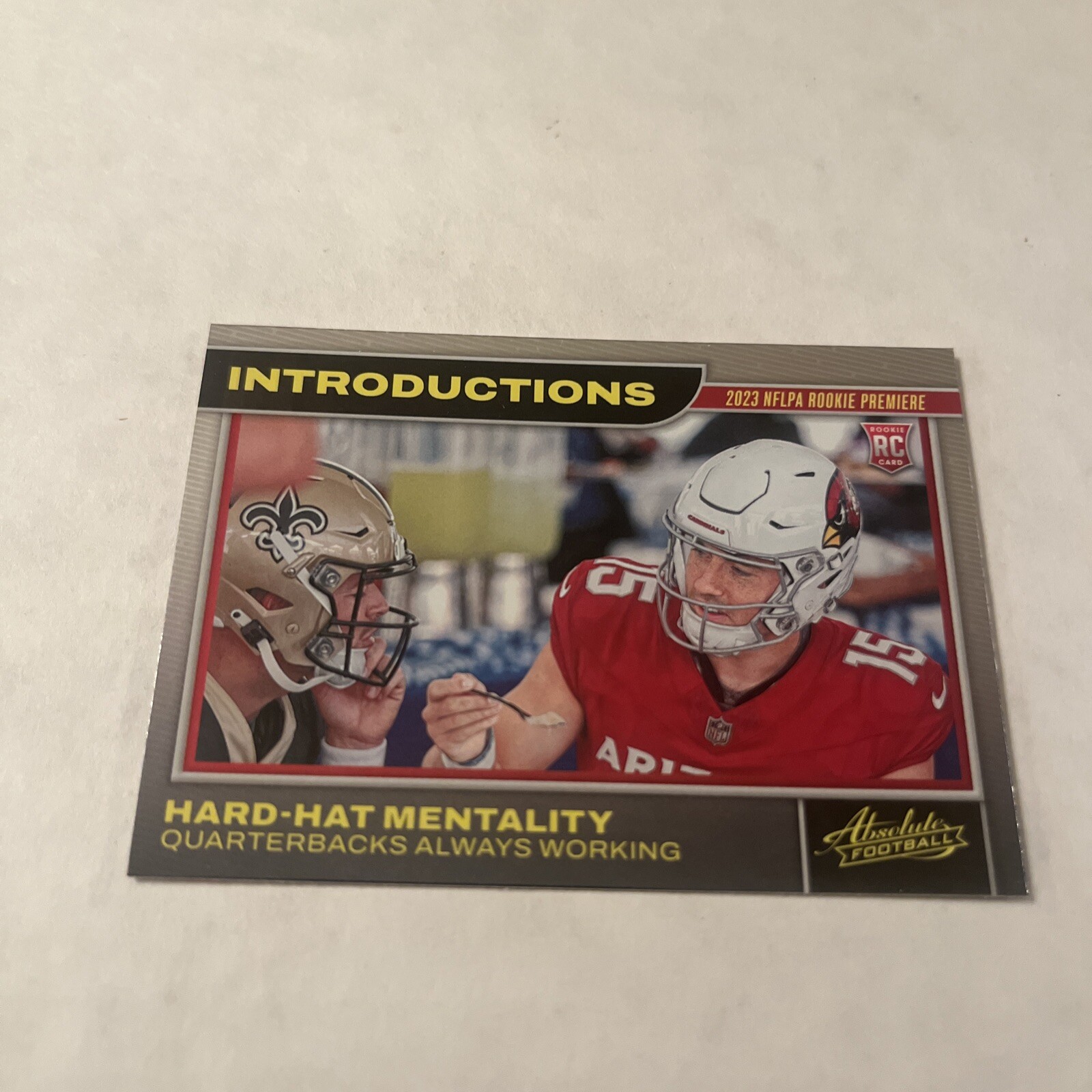 2023 Absolute NFLPA Rookie Premiere Hard Hat Mentality Free Shipping