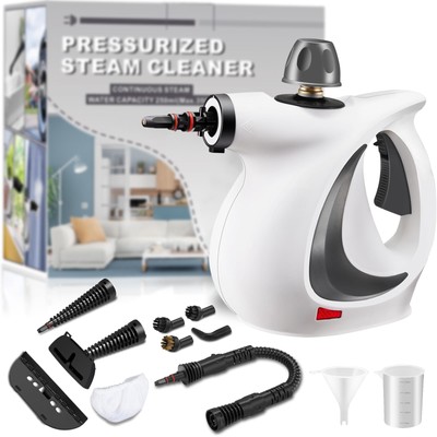 Handheld Steam Cleaner, Portable Steamer with Large Capacity,11-Piece Accesso...