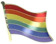 Rainbow LGBT&Q  Pride Flag Hat or Lapel Pin RAM6043 F3D32O