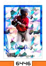 1-2020 LEAF METAL DRAFT BLUE CRYSTALS AUTO LIOVER PEGUERO PIRATES 1/15 FIRST 1