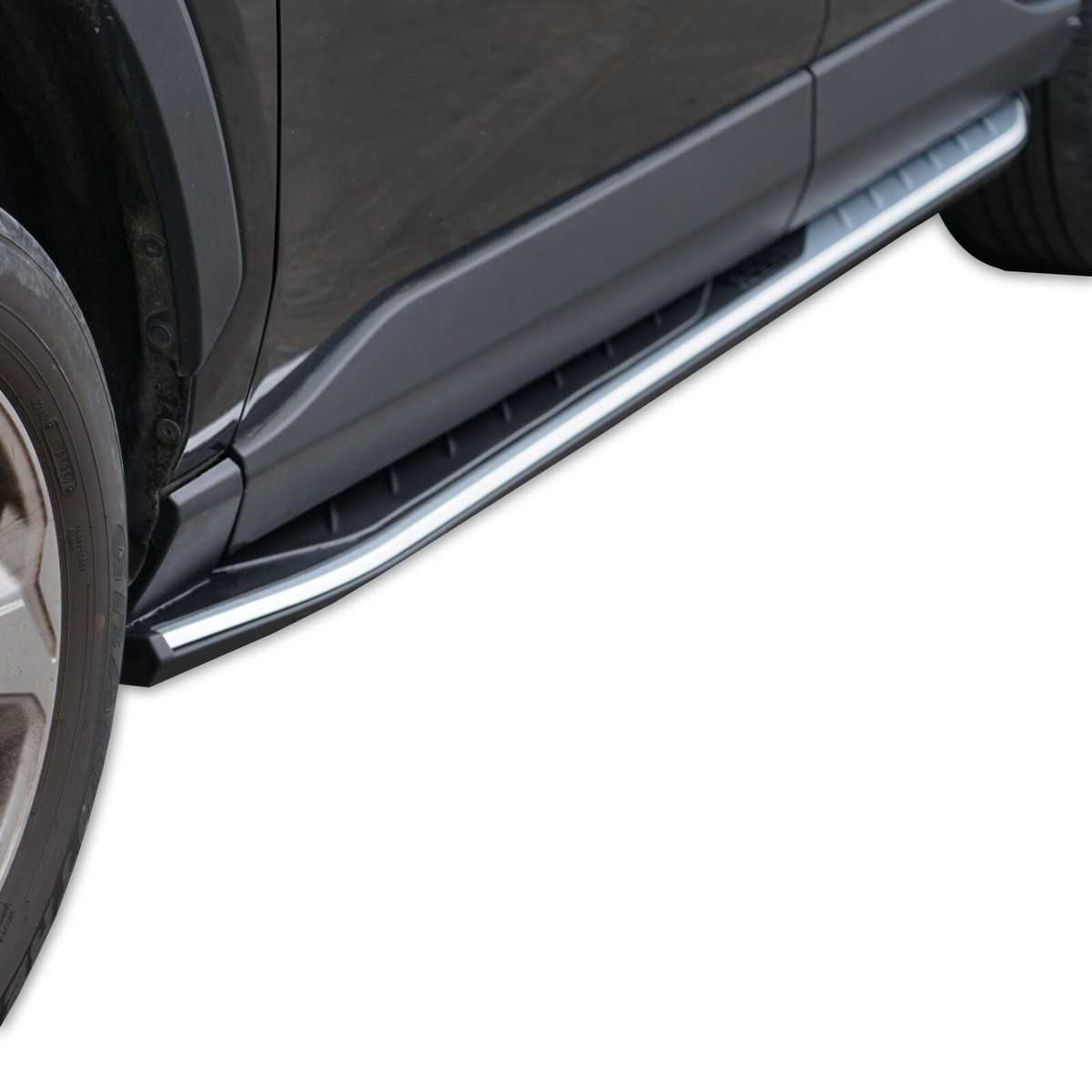 2 stks fit voor Toyota RAV4 RAV-4 XA50 2019-2025 Running Board Side Step Nerf Bar Aluminium Zwart (met beugels