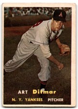 1957 Topps (D) Art Ditmar New York Yankees #132