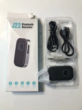 NEW Bluetooth Receiver for Car Home 3.5mm AUX BT Adapter Noise Cancelling J22
