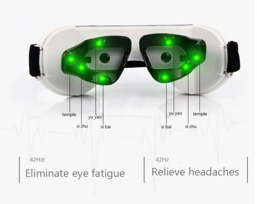 Masajeador de ojos Restaurar miopía Gafas EMS Acupresión Cuidado de los ojos Masaje de cabeza - Imagen 10 de 19