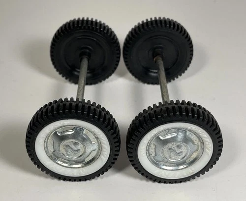 Nylint Set Of 4 N Logo Wheels Whitewall Tires Axle Assembly Parts Restore Custom