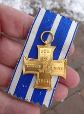 Orden  1914  Kreuz Treue  Dienste Schaumburg- Lippe mit Band  8 cm