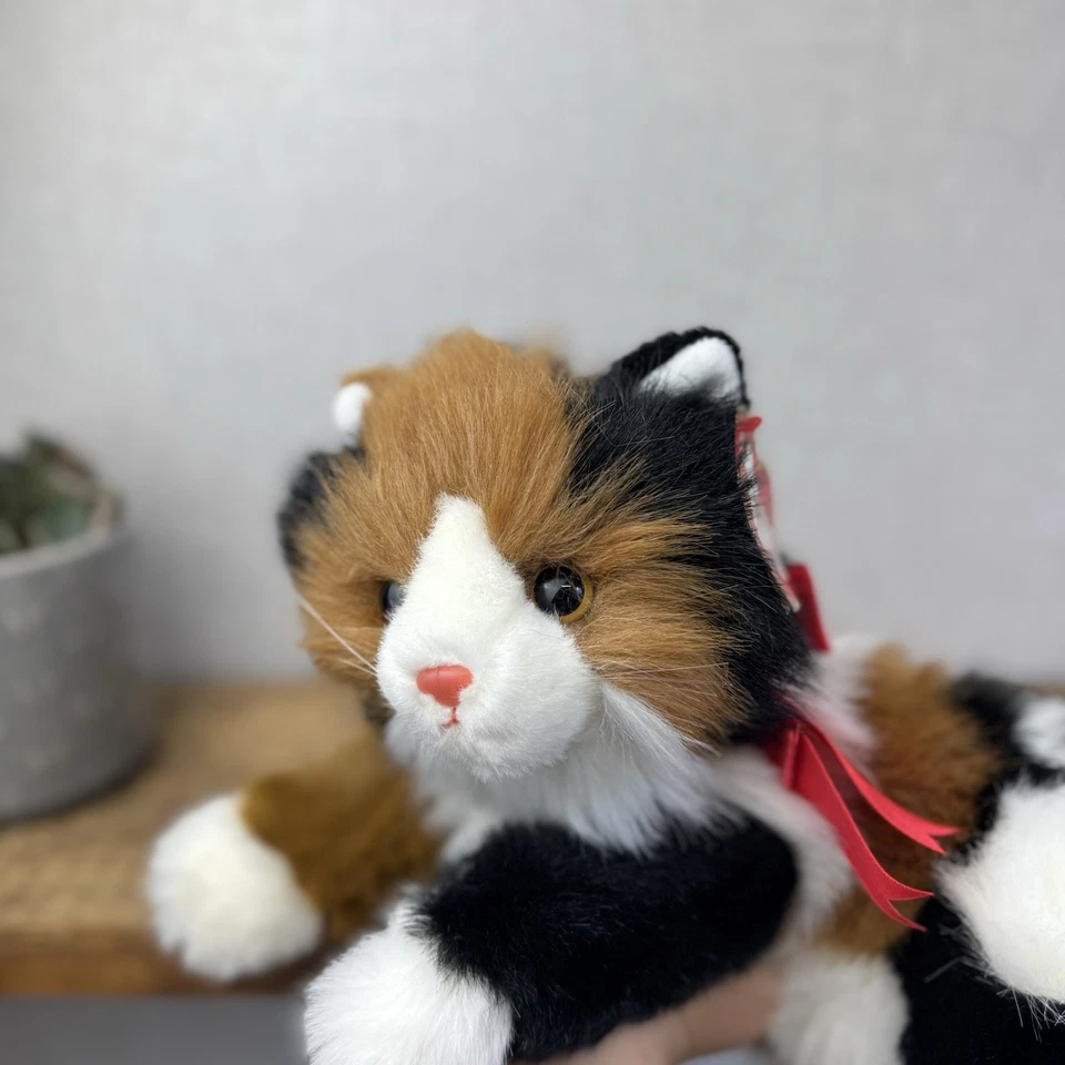 TY Classic Large Maggie Calico Cat Beanie Plush 1995 - Pristine With Tags Kitty - Image 4 of 4