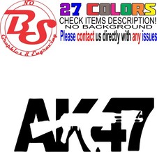 AK47 7.62 Rifles Materia Vinilo Calcomanía Pistola Rifle Pistola Disparo Defensa 2A Ai noBS