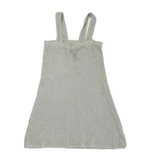 Rylee + Cru Crochet Tank Mini Dress Seafoam Small Summer Beachwear