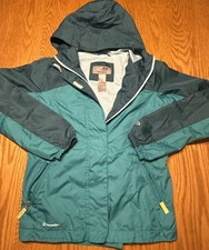 Girls Large 10/12 Champion Windbreaker Jacket Teal