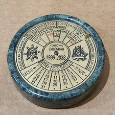 40 Year Perpetual Calendar Paperweight