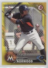 2016 Bowman Prospects Yellow John Norwood #BP27 v1x