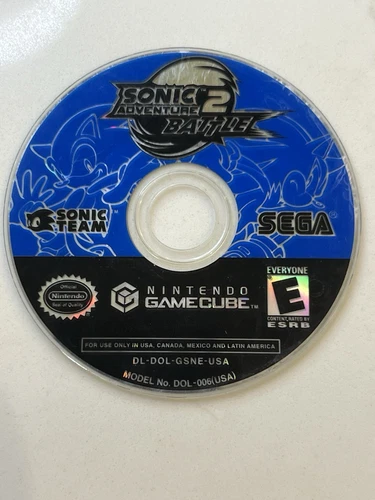 🎮Sonic Adventure 2 Battle Nintendo GameCube Disc Only ✅ TESTED 🎮 Resurfaced 🎮
