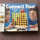Vintage Connect Four Board Game 1998 Complete Milton Bradley Hasbro Checkers