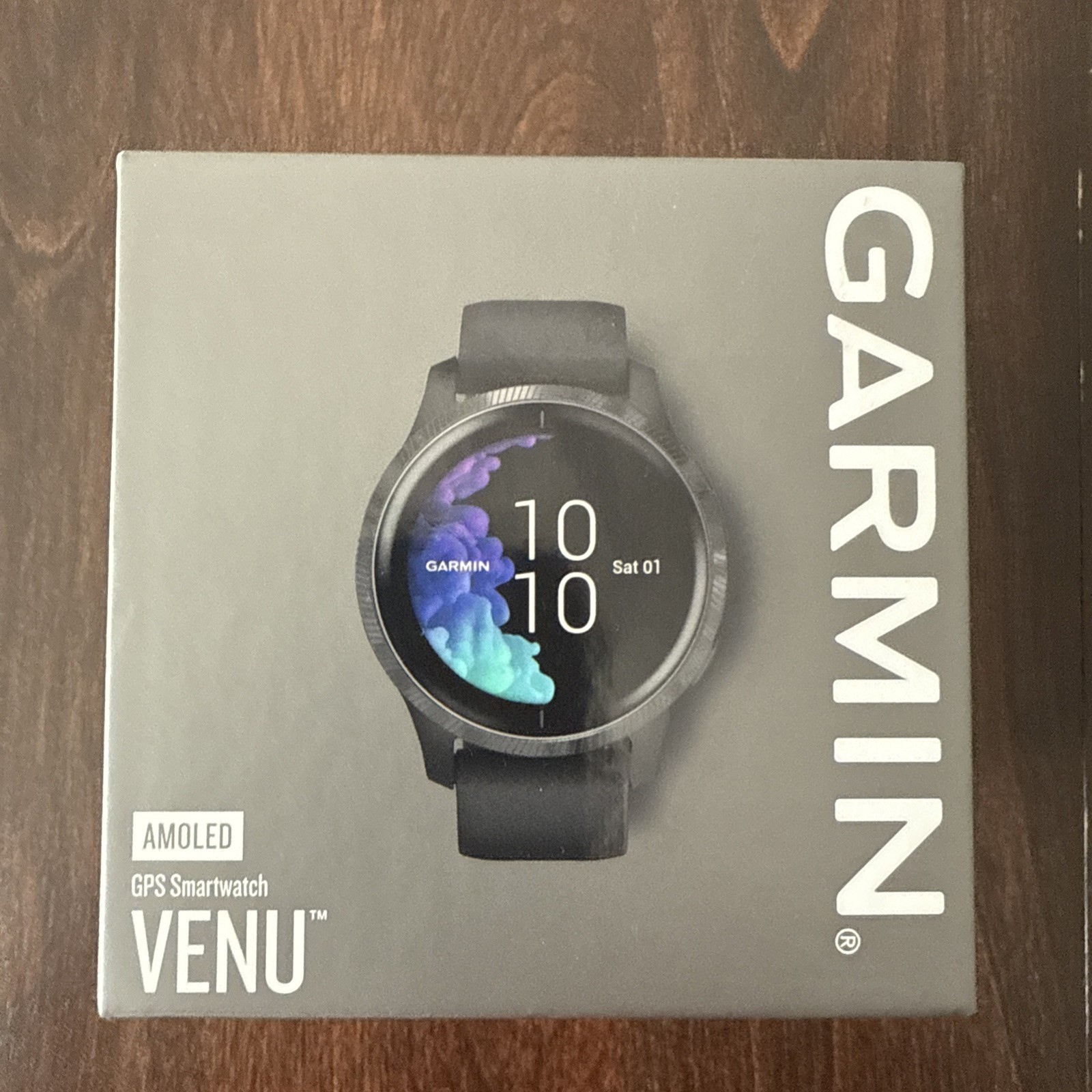 Garmin Venu AMOLED GPS Smartwatch in Black Slate 010-02173-11 NISB-image