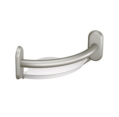 Moen Designer Grab Bar With Corner Shelf Brushed Nickel LR2354DBN