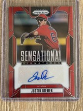 2025 Panini Prizm Justin Riemer Sensational Signatures Red Auto #'d 75/99!!