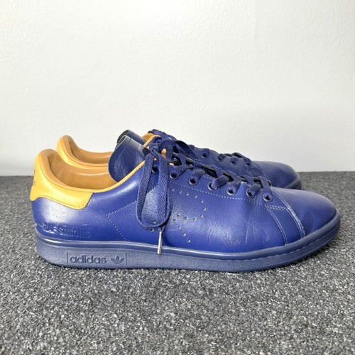 RAF SIMONS adidas RS Stan Smith Navy Blue Yellow B41811 Size 12 Mens Collab