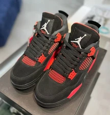 Air Jordan 4 Retro Mid Red Thunder Men's Basketball Shoes - Free Shipping
