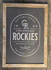 Open Road Brands Colorado Rockies 10x14 Hanging Sign