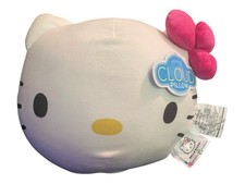 Hello Kitty Face Pillow Plush 11" Northwest Charmmy Pink Bow Travel Cloud