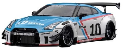 ignition model 1/43 LB-WORKS Nissan GT-R R35 type 2 White/Blue