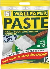 151 All Purpose Wallpaper Paste Super Strong Adhesive Ready in 3 Minutes UK