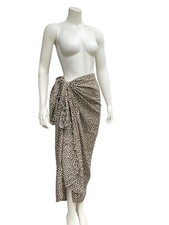 Sarong Wrap - Swim Coverup - Full Size -Leopard Print Beach Wrap