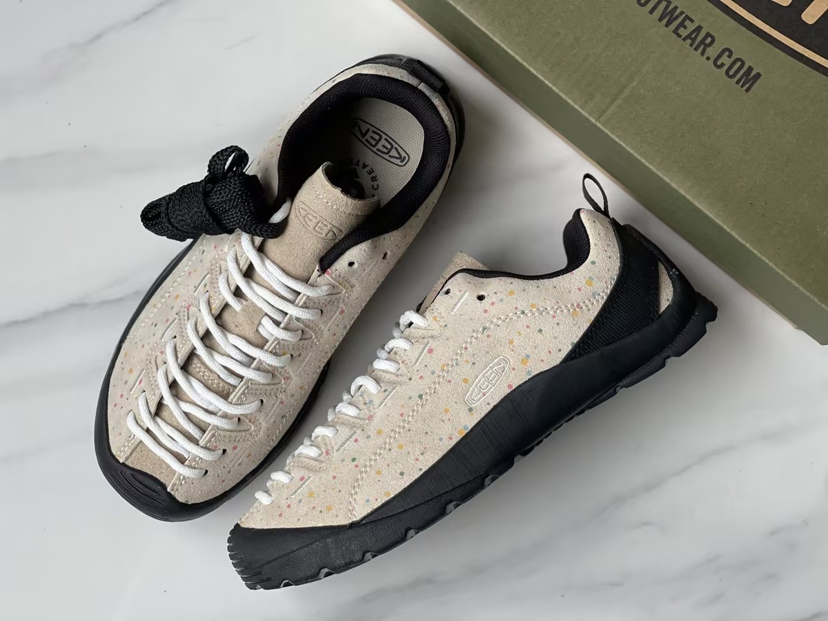 KEN Women's Jasper Sneakers Birch/Multi Speckled Splatter Casual