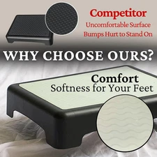 Sturdy Mobility Step Stool Seniors Adults Non-Slip Luminous Glow in the Dark Top