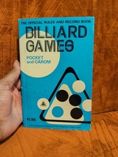 Vintage The Official Rules  Record Book Billiard Games Pocket  Carom 1974
