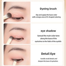 5/6/8/10pcs Natural Eye Makeup Brushes Set Detail Eyeshadow Brush Makeup Brush W