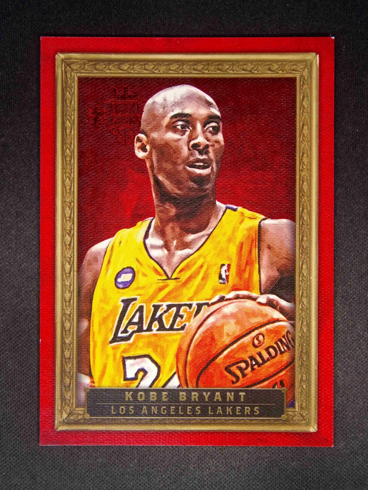 2013-14 Panini Court Kings Kobe Bryant #75 Portraits Red Frame 8/25 JSY# 1/1