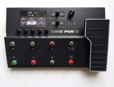 Line 6 POD Go Digital Multi-Effects Floor Processor Pedal for Electric Guitar