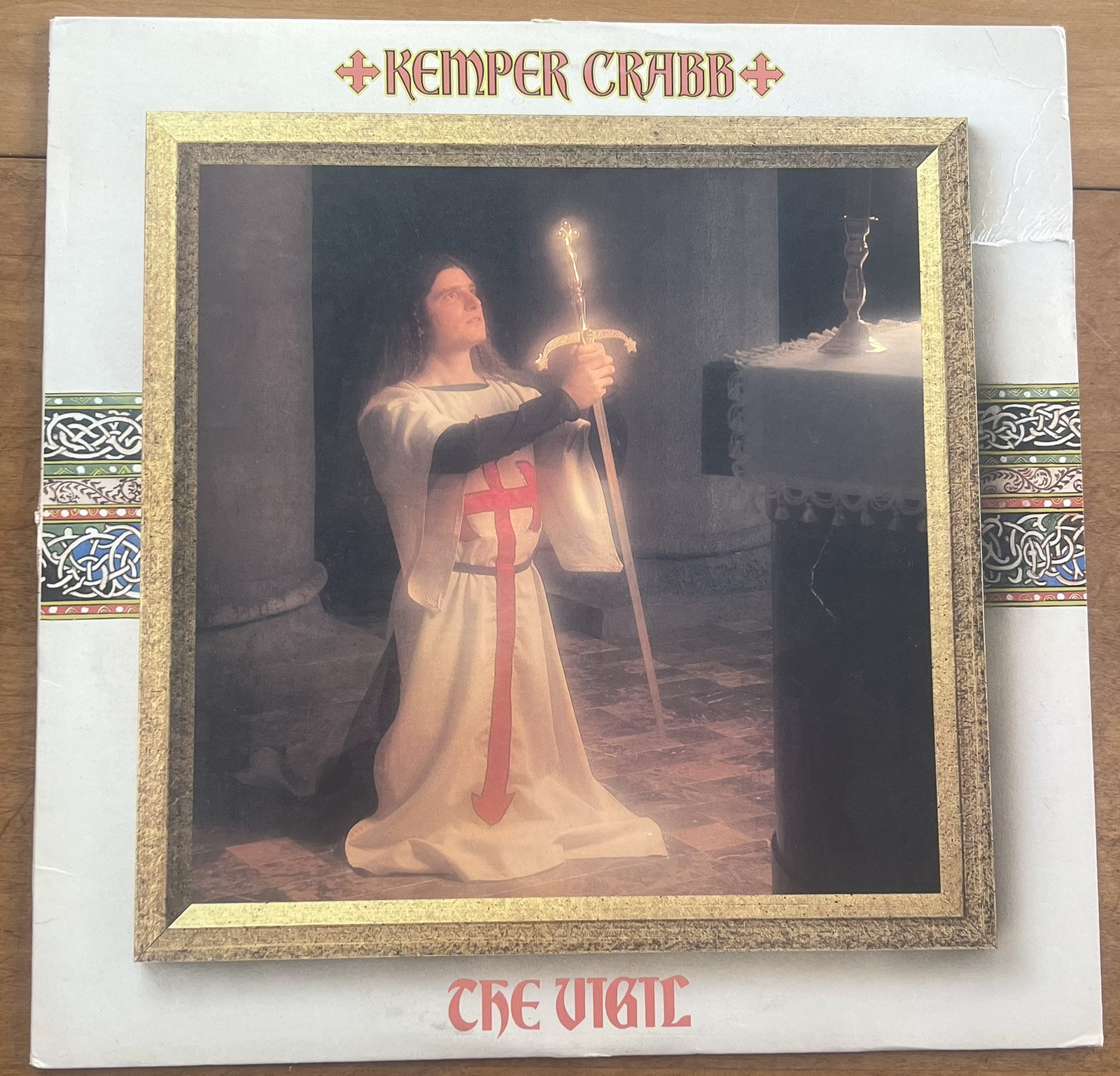 1982 Kemper Crabb The Vigil 33 vinyl LP album record Pasadena Texas Folk Christ