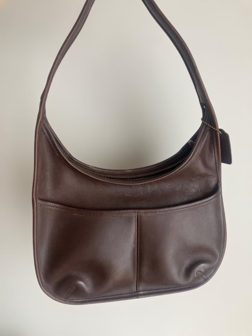 OLD COACH Ergo Bag Vintage Shoulder Bag Leather 9033 Brown Used