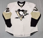 PITTSBURGH PENGUINS KEVEN VEILLEUX GAME WORN USED HOCKEY JERSEY 2008 NHL