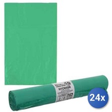 24x Crazystock selected Müllbeutel Bundle Grün 85x120 S/P Schwer X 8 Stück