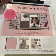 S. E. I. Scrapbook In A Bag 8x8 Aunt Gerti’s  Step By Step Memory Book Kit NEW