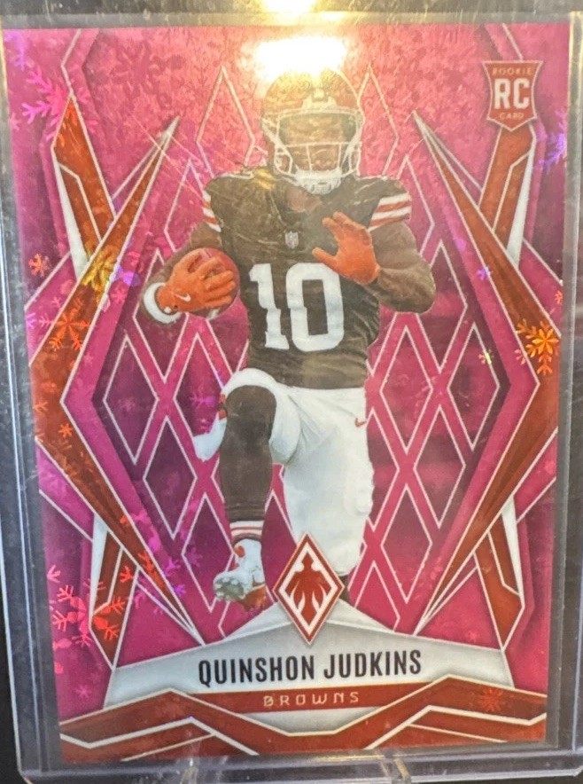 2025 Panini Phoenix - Rookies Quinshon Judkins #191 Pink Hyper /299 (RC)