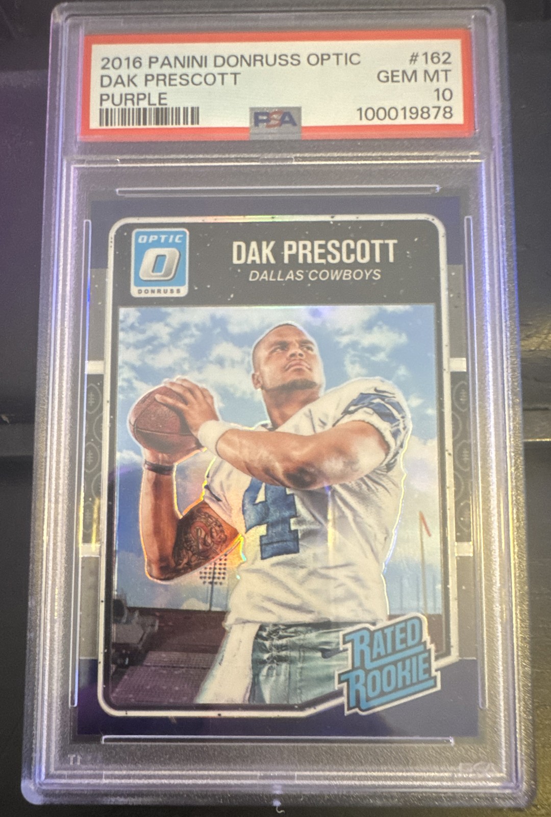 Dak Prescott Panini Donruss Optic #162 Purple