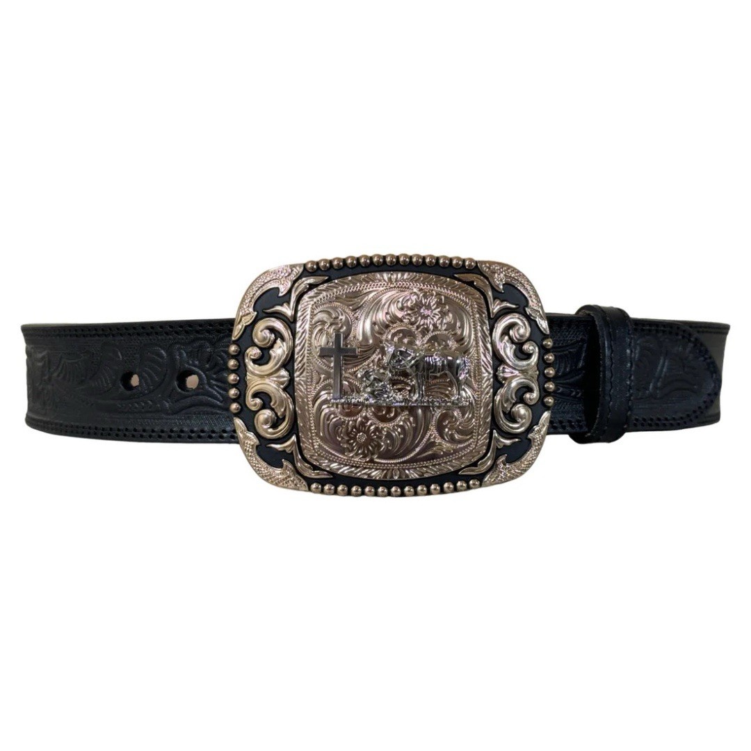 Mexican Oracion Praying Charro Cowboy Belt Buckle Hebilla Vaquero