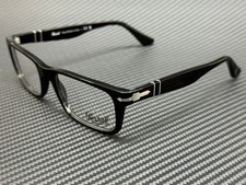 PERSOL PO3050V 95 Black Demo Lens Mens Eyegla...