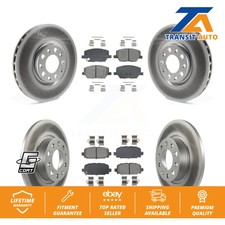 Coated Disc Brake Rotors And Semi-Metallic Pads Front Rear Kit For Jeep Compass