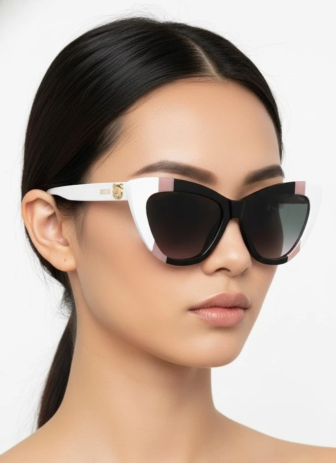 Moschino Cat Eye Sunglasses White for Women for sale | eBay display picture 3