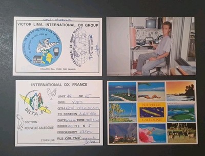 Rare 49VL085 Victor Lima New Caledonia QSL Set 4-Piece w/ Letter & Photo 1990